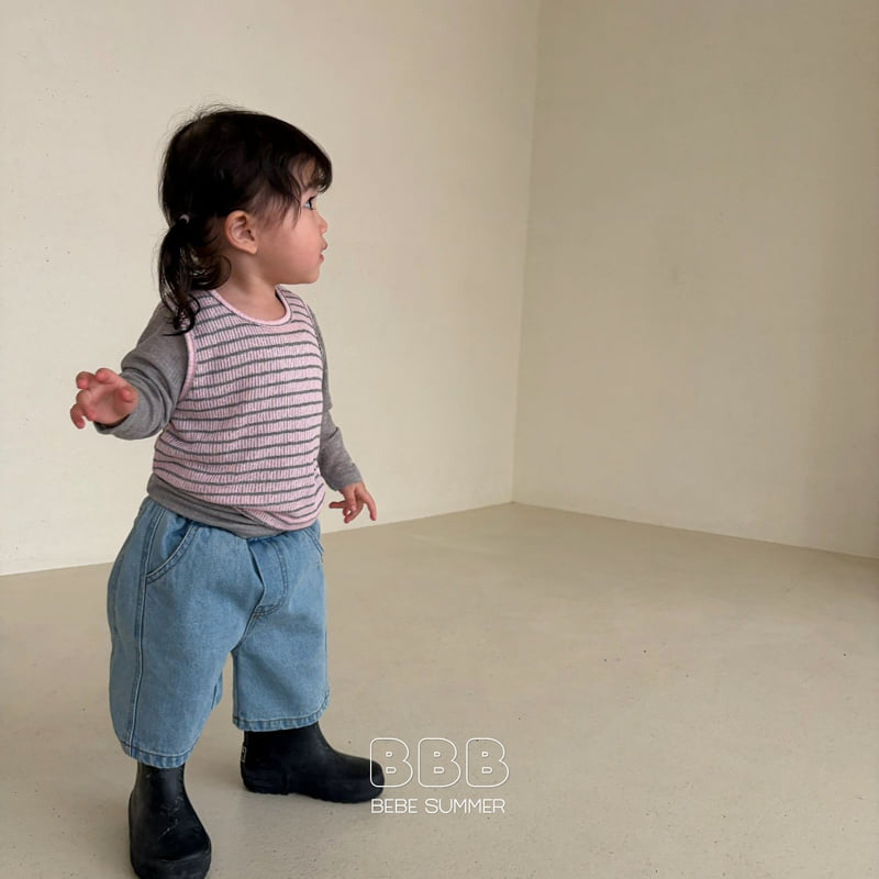 Bella Bambina - Korean Baby Fashion - #babyoutfit - Bebe Various Sleeveless - 8