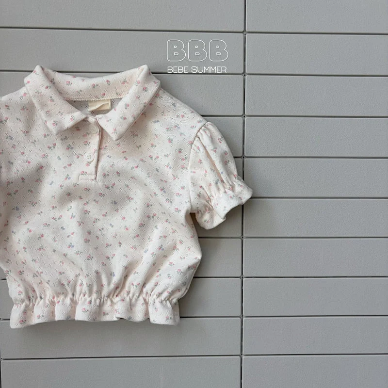 Bella Bambina - Korean Baby Fashion - #babyoutfit - Bebe Bling Collar Tee - 5
