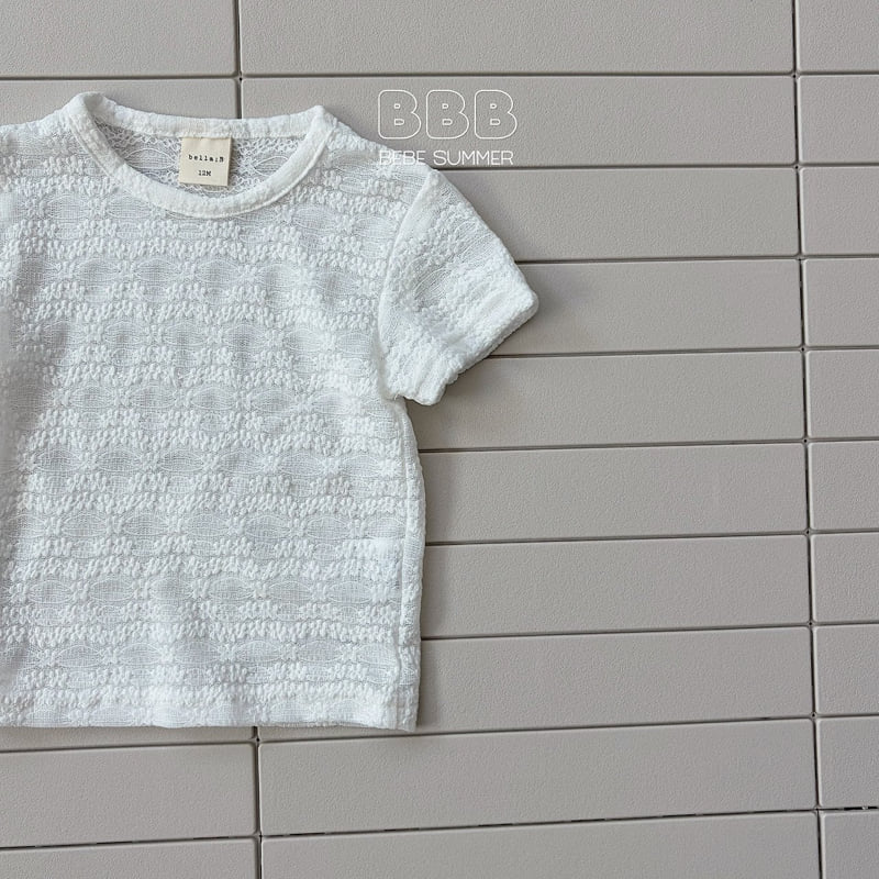 Bella Bambina - Korean Baby Fashion - #babyootd - Bebe Lace Short Sleeve Tee - 4