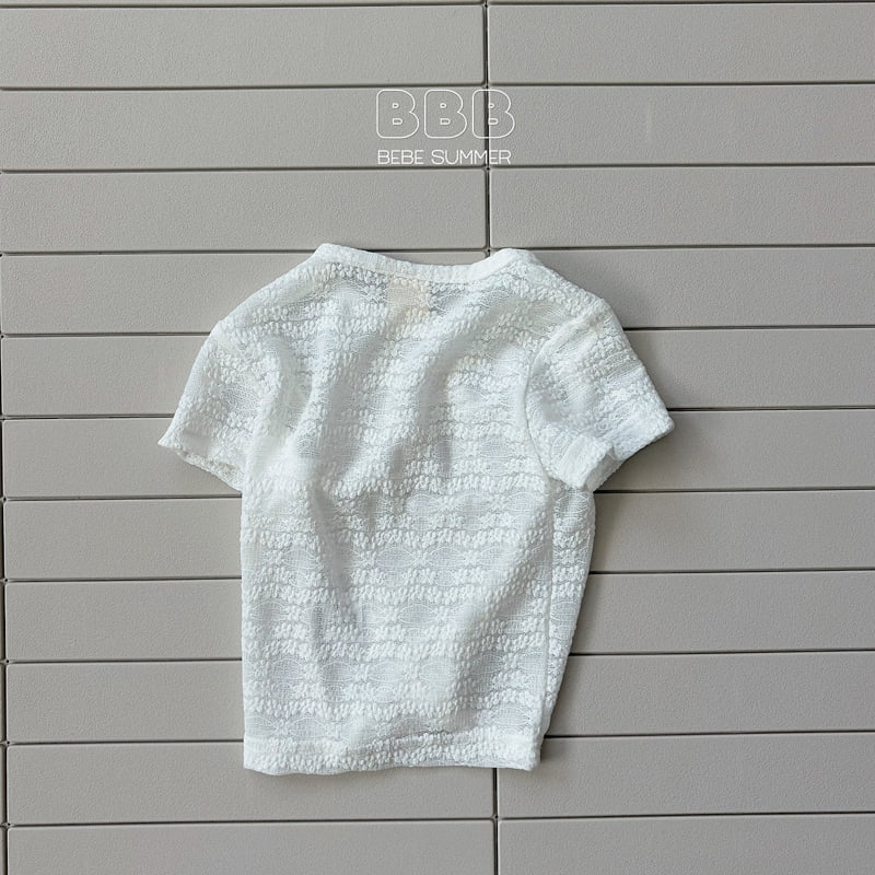 Bella Bambina - Korean Baby Fashion - #babyoutfit - Bebe Lace Short Sleeve Tee - 5
