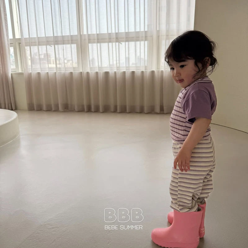 Bella Bambina - Korean Baby Fashion - #babyoutfit - Bebe Basic Short Sleeve Tee - 12