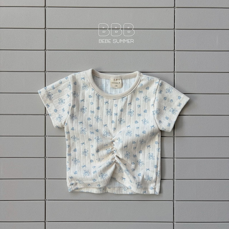 Bella Bambina - Korean Baby Fashion - #babyoutfit - Bebe Bear Stretch Tee - 6