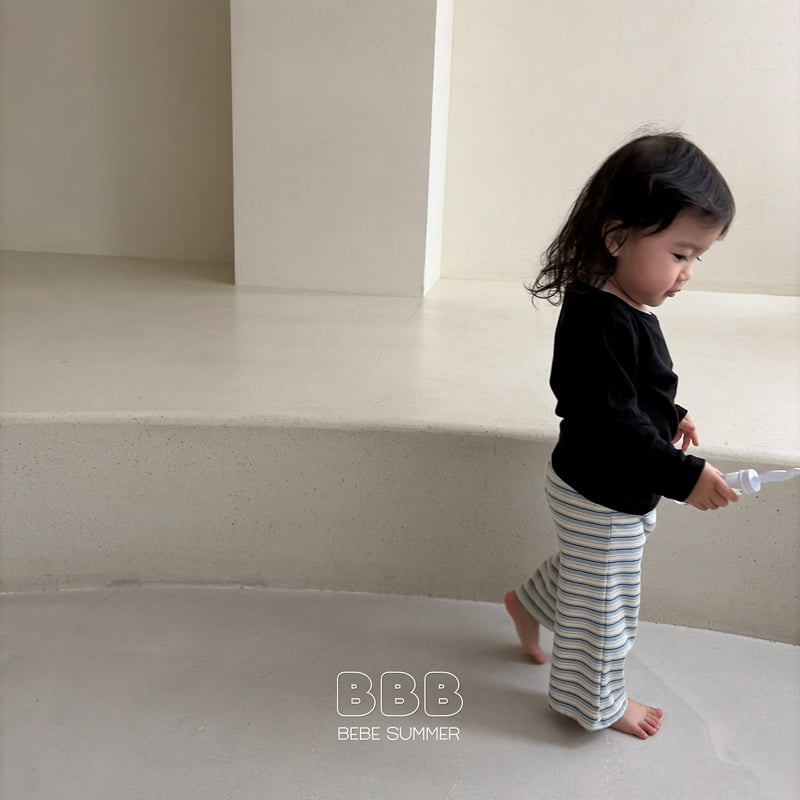 Bella Bambina - Korean Baby Fashion - #babyoutfit - Bebe Note Stripe Pants - 12