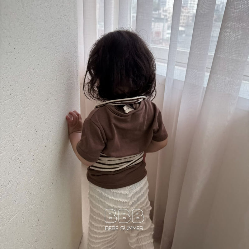 Bella Bambina - Korean Baby Fashion - #babyoutfit - Bebe Stripe Hole Layered Sleeveless - 10