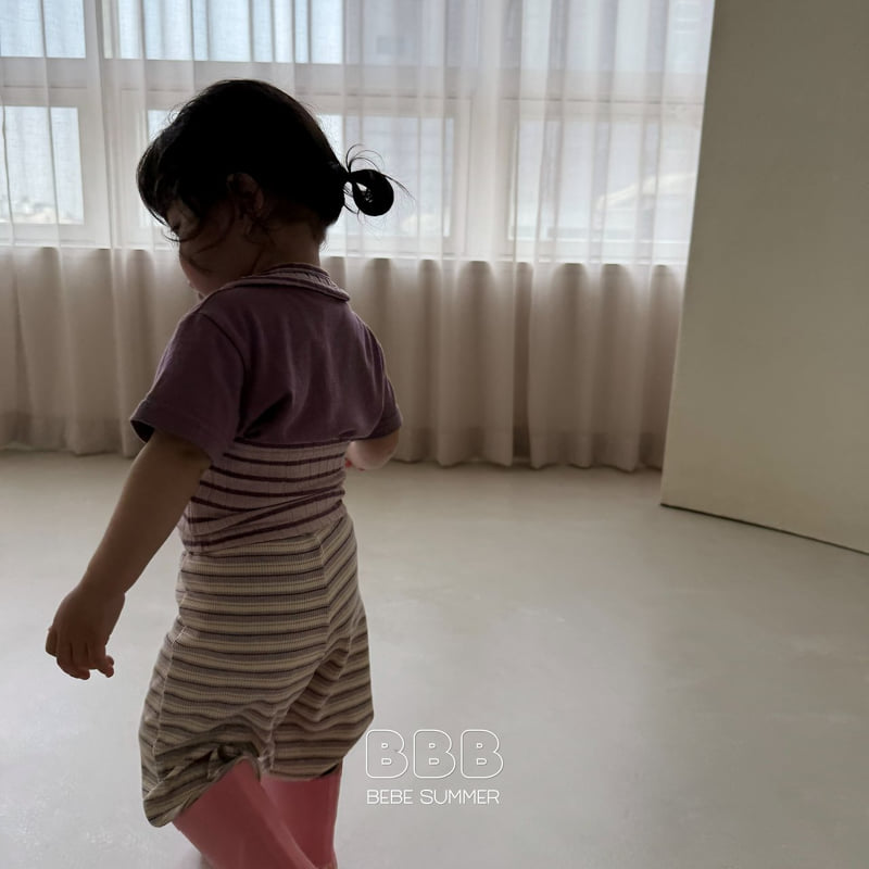 Bella Bambina - Korean Baby Fashion - #babyoutfit - Bebe Stripe Hole Layered Sleeveless - 11