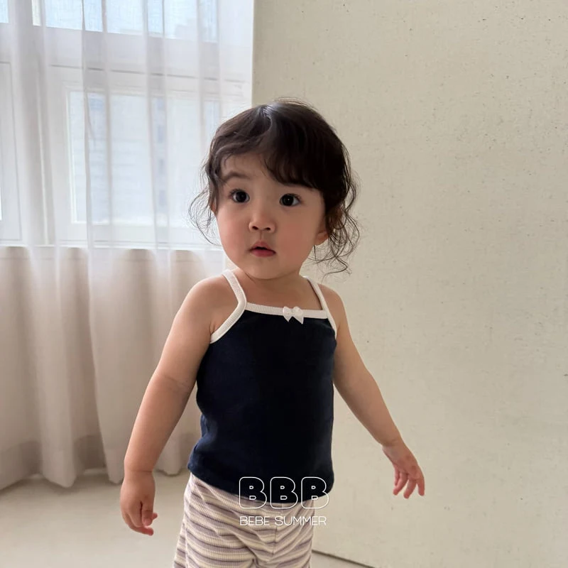 Bella Bambina - Korean Baby Fashion - #babyoutfit - Bebe Ribbon Sleeveless Tee - 8