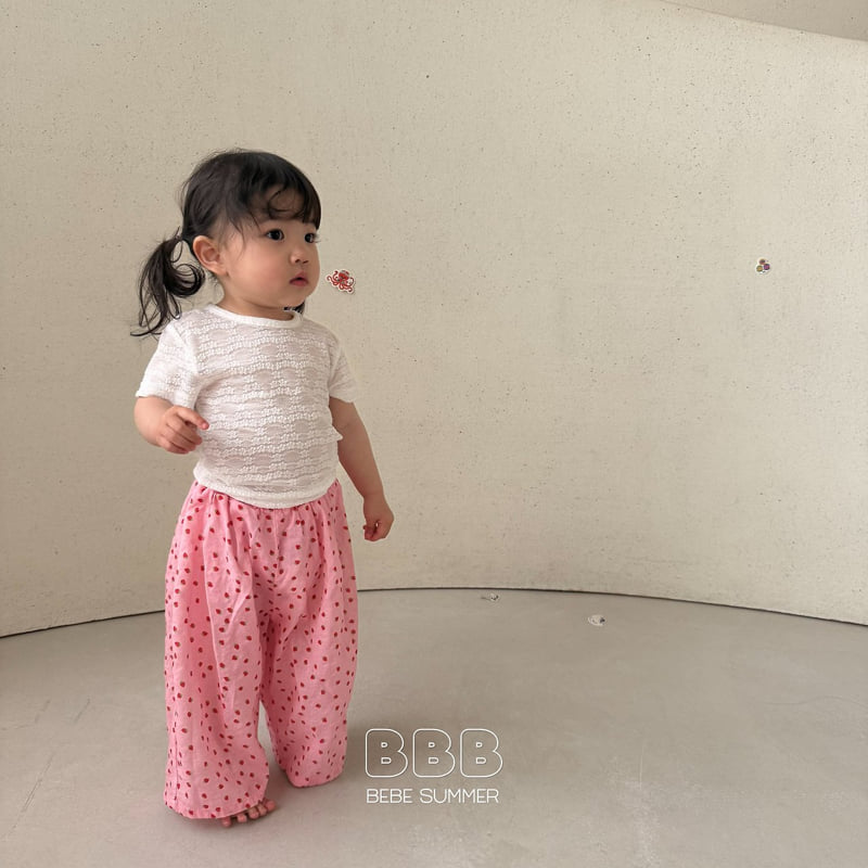 Bella Bambina - Korean Baby Fashion - #babywear - Bebe Lace Short Sleeve Tee - 6
