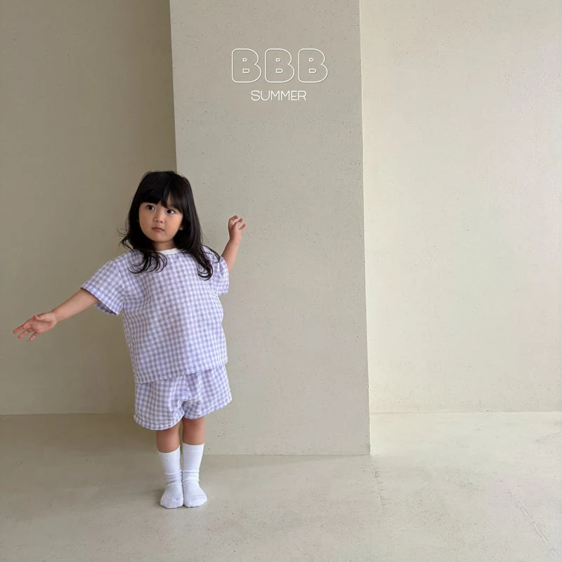 Bella Bambina - Korean Baby Fashion - #babywear - Check Set - 6