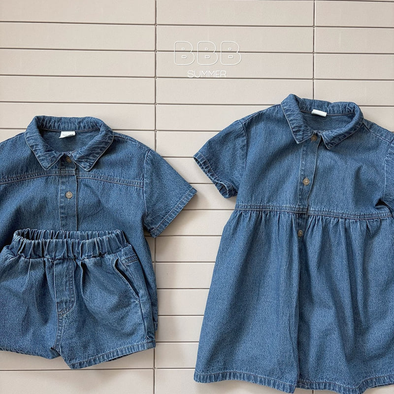 Bella Bambina - Korean Baby Fashion - #onlinebabyshop - Denim Set - 10
