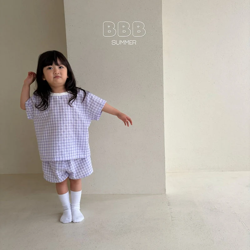 Bella Bambina - Korean Baby Fashion - #onlinebabyshop - Check Set - 8