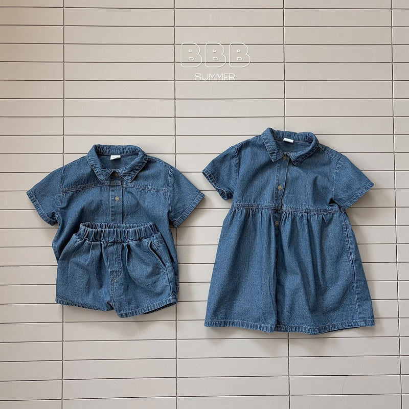 Bella Bambina - Korean Baby Fashion - #smilingbaby - Denim Shirt - 7
