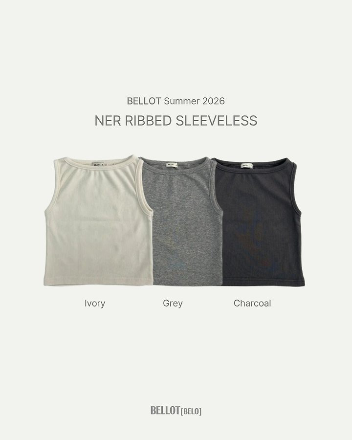 Bellot - Korean Children Fashion - #childofig - Ner Ribbed Sleeveless