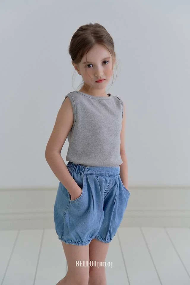 Bellot - Korean Children Fashion - #childrensboutique - Ner Ribbed Sleeveless - 4