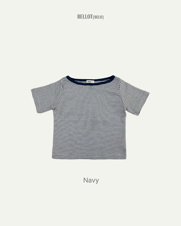 Bellot - Korean Children Fashion - #designkidswear - Loan Striped Tee - 4
