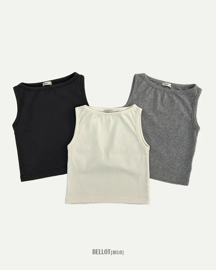 Bellot - Korean Children Fashion - #fashionkids - Ner Ribbed Sleeveless - 6