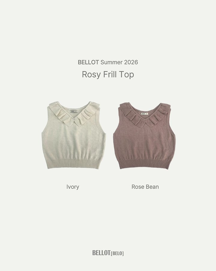 Bellot - Korean Children Fashion - #fashionkids - Rosy Frill Top