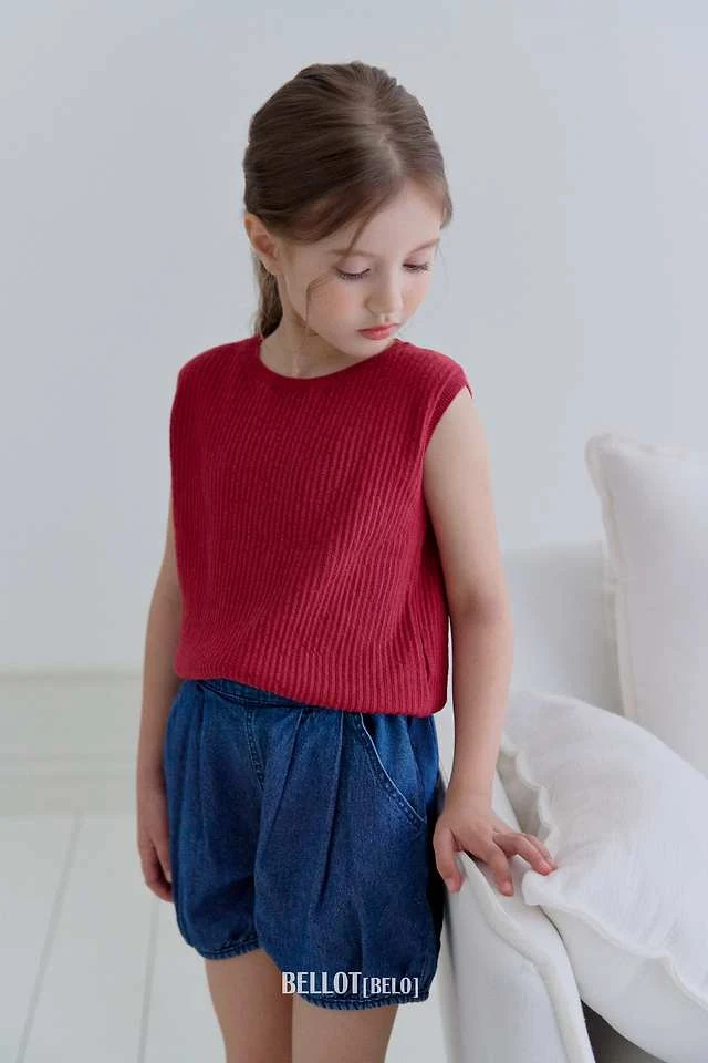 Bellot - Korean Children Fashion - #kidsshorts - Sage Sleeveless - 11