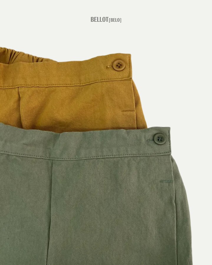 Bellot - Korean Children Fashion - #kidsstore - Button Slit Pants - 6