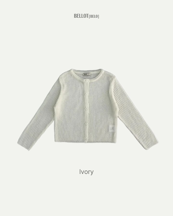 Bellot - Korean Children Fashion - #kidsshorts - Linen Ribbed Cardigan - 4