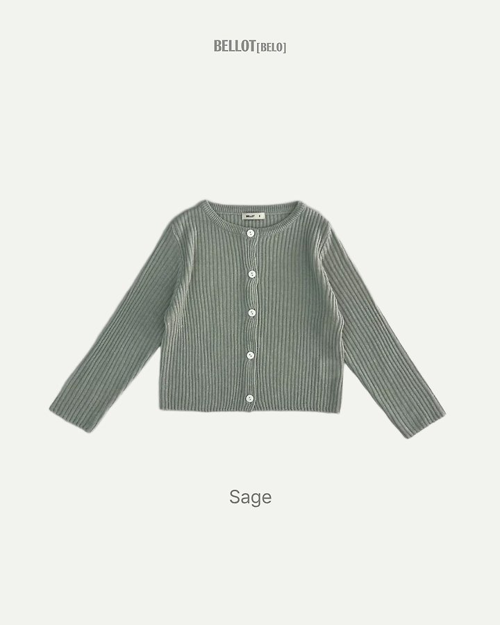 Bellot - Korean Children Fashion - #kidzfashiontrend - Linen Ribbed Cardigan - 5