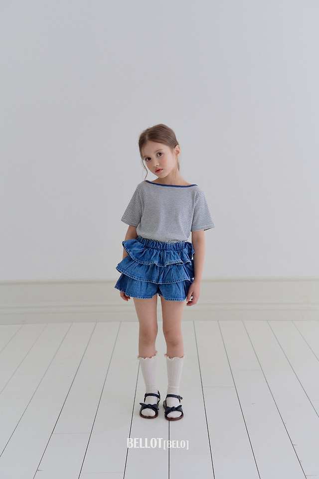 Bellot - Korean Children Fashion - #littlefashionista - Loan Striped Tee - 10