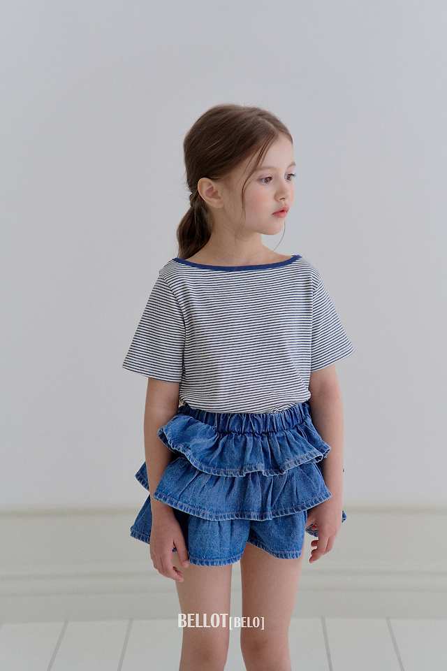Bellot - Korean Children Fashion - #minifashionista - Loan Striped Tee - 12