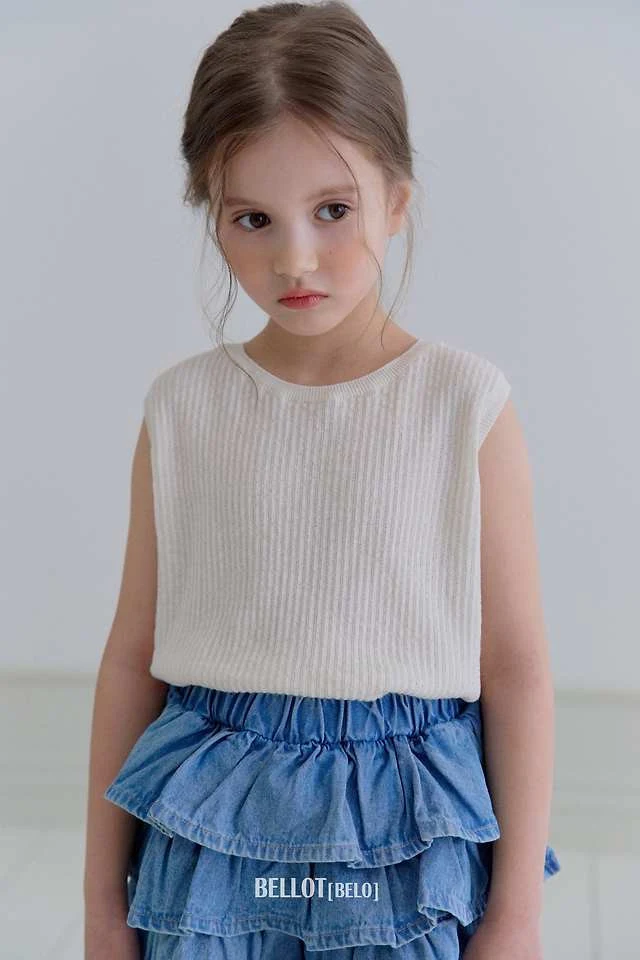 Bellot - Korean Children Fashion - #todddlerfashion - Sage Sleeveless - 3