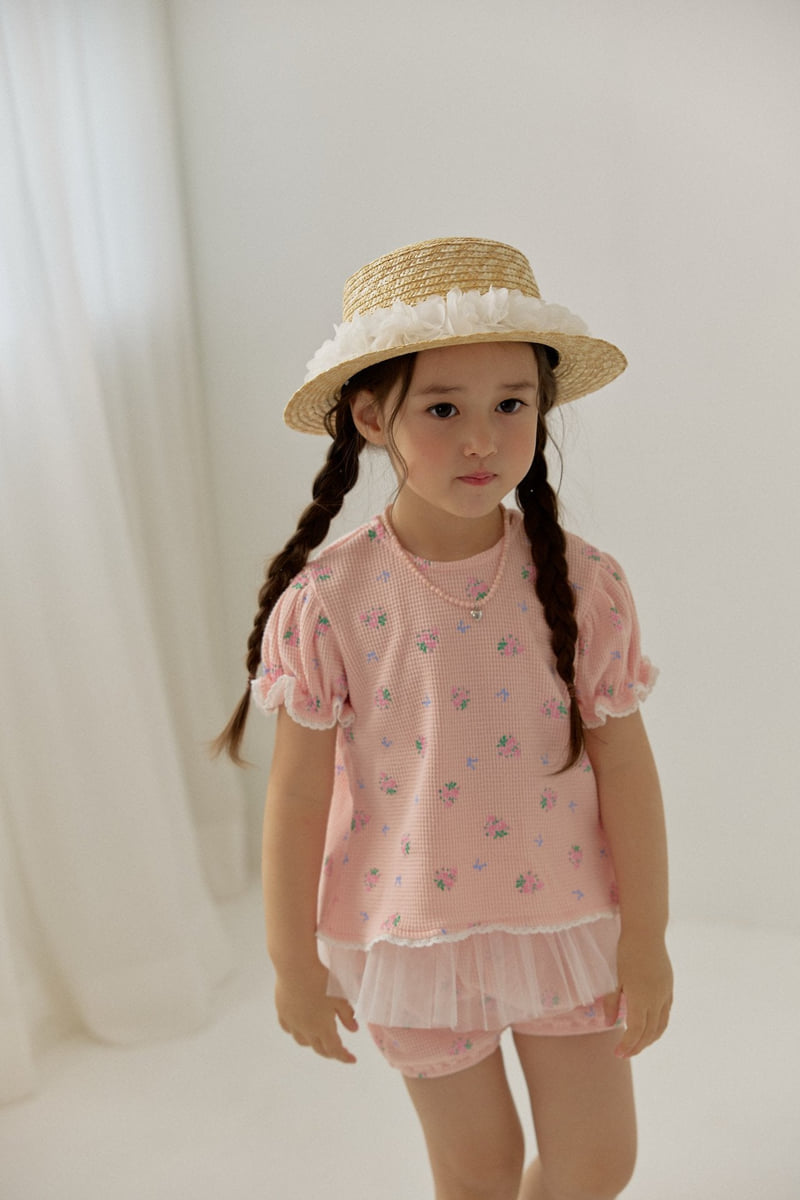 Berry Berry - Korean Children Fashion - #childrensboutique - Waffle Flower Set - 7