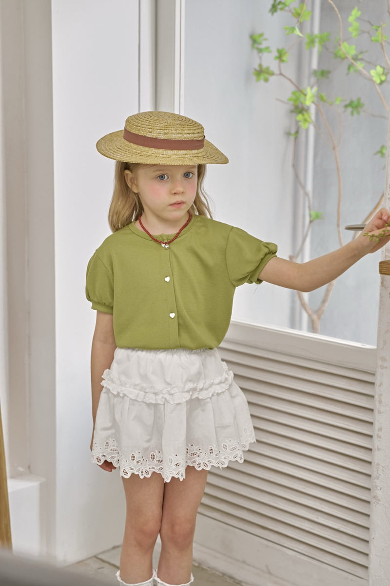 Berry Berry - Korean Children Fashion - #designkidswear - White Lip Skirt - 7