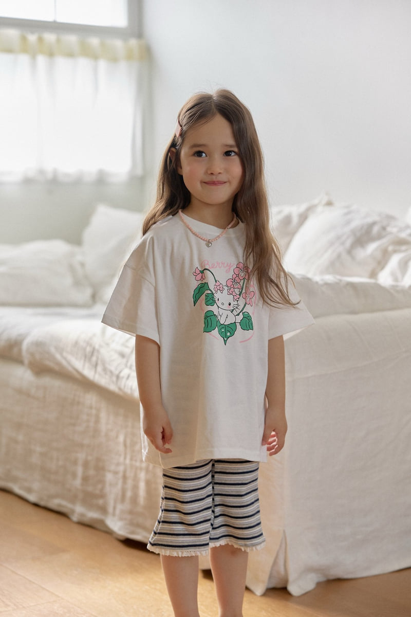 Berry Berry - Korean Children Fashion - #discoveringself - Summer Meow Tee - 6
