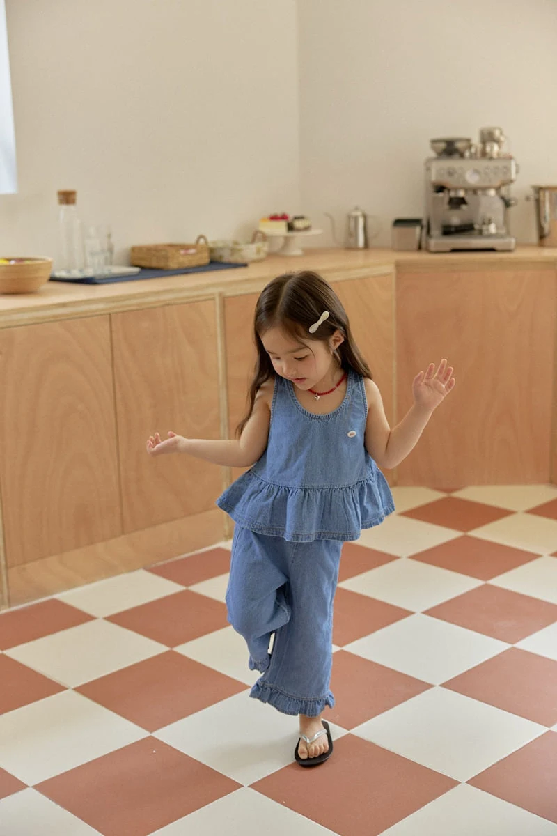 Berry Berry - Korean Children Fashion - #kidsshorts - Denim Set - 3