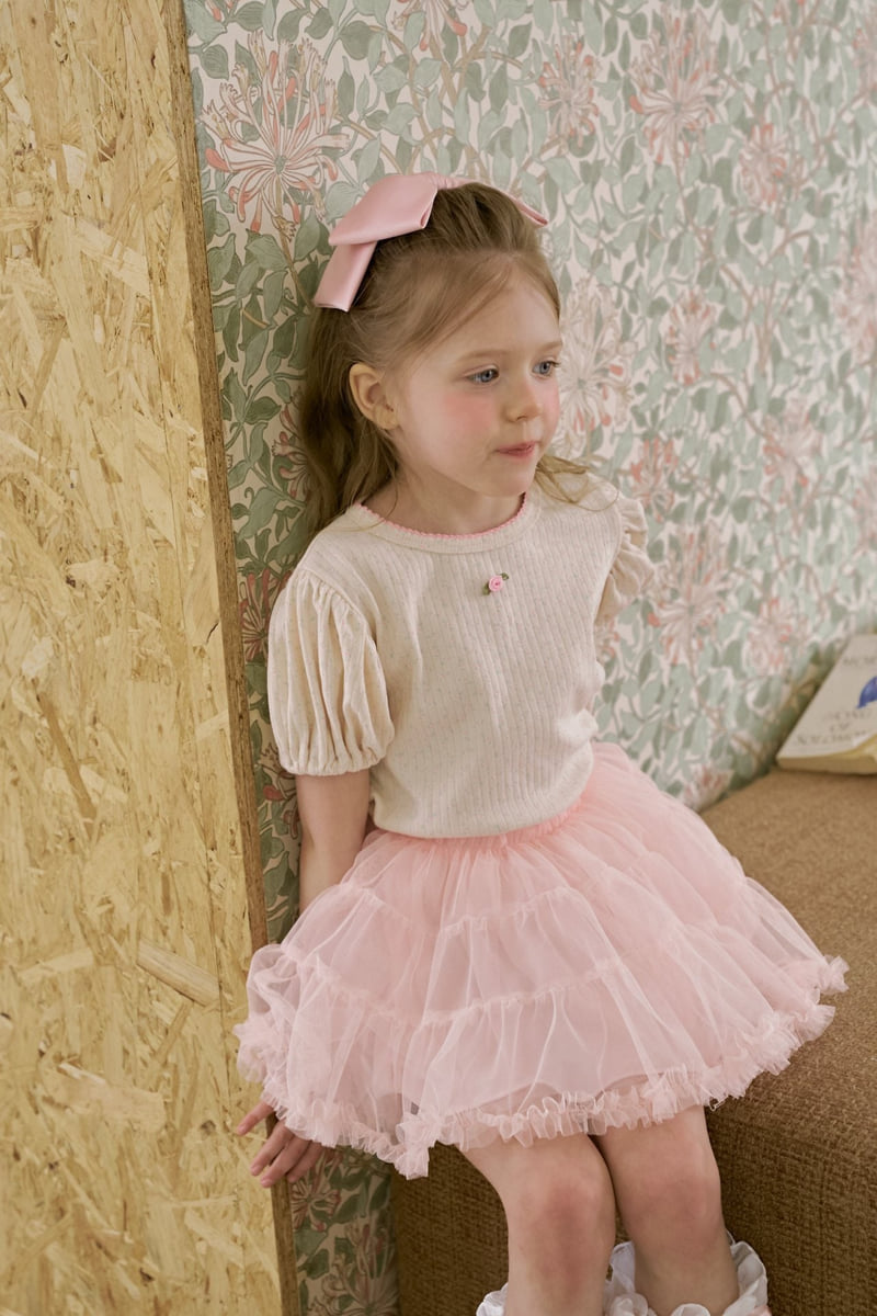 Berry Berry - Korean Children Fashion - #kidsshorts - Bella Flower Tee - 10