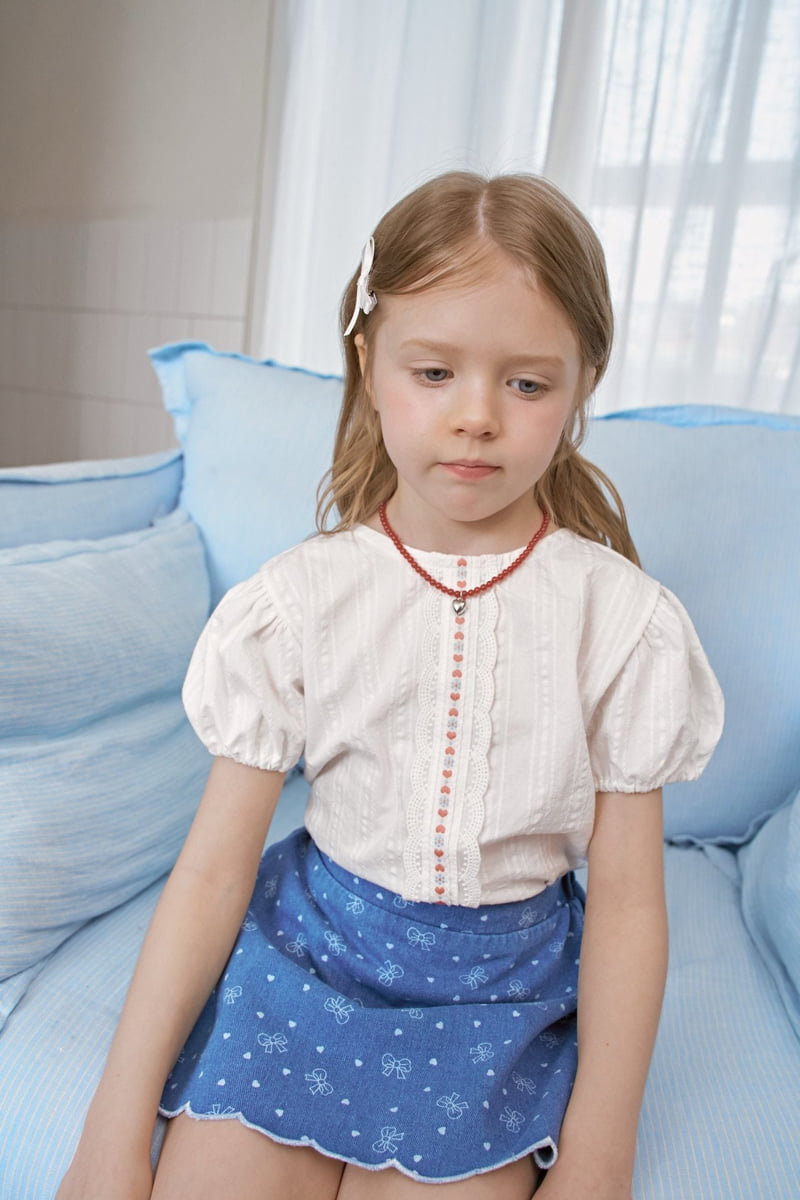 Berry Berry - Korean Children Fashion - #kidsshorts - Yogurt Blouse - 5