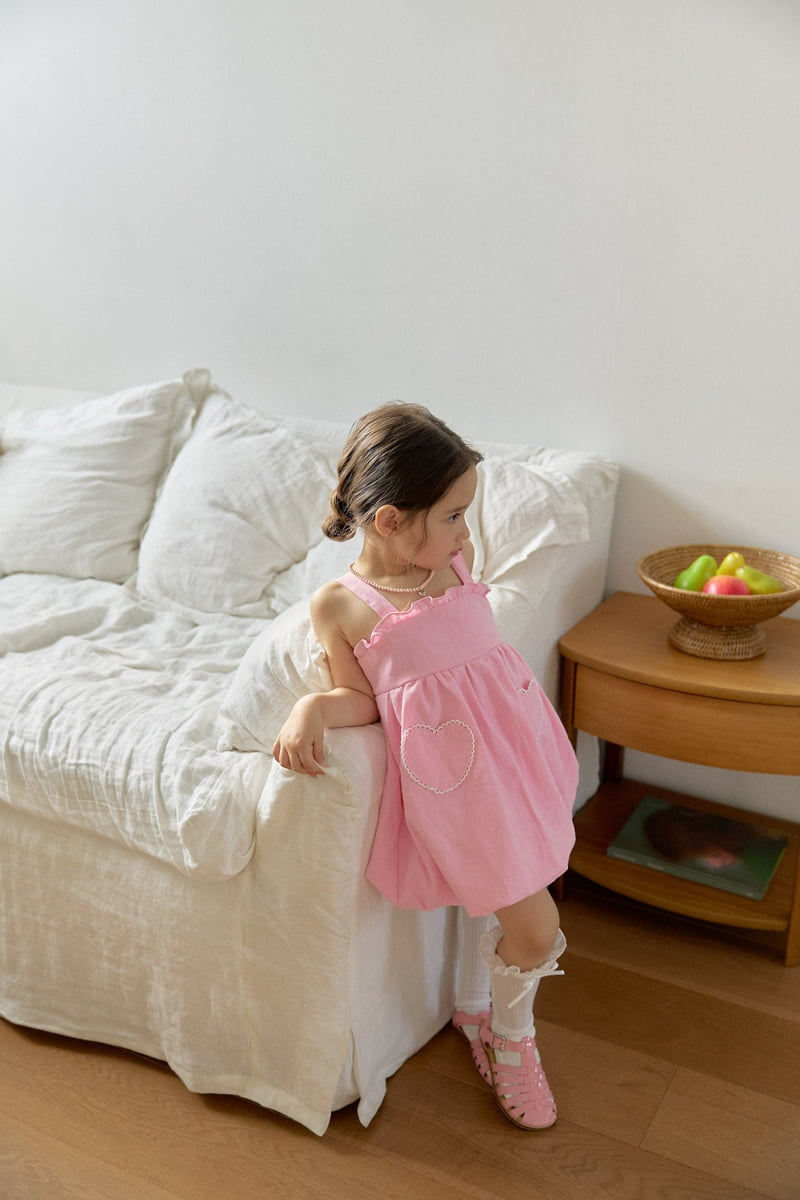 Berry Berry - Korean Children Fashion - #kidsshorts - Heart Balloon One-piece - 11