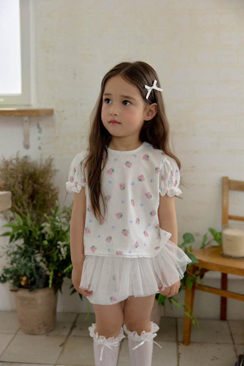 Berry Berry - Korean Children Fashion - #kidsstore - Waffle Flower Set - 12