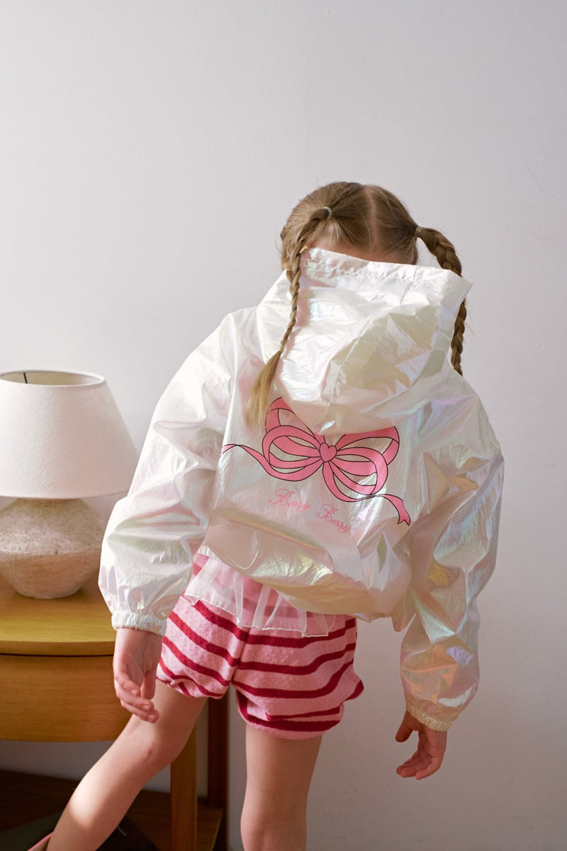 Berry Berry - Korean Children Fashion - #littlefashionista - Glitter Windbreaker Jacket - 9