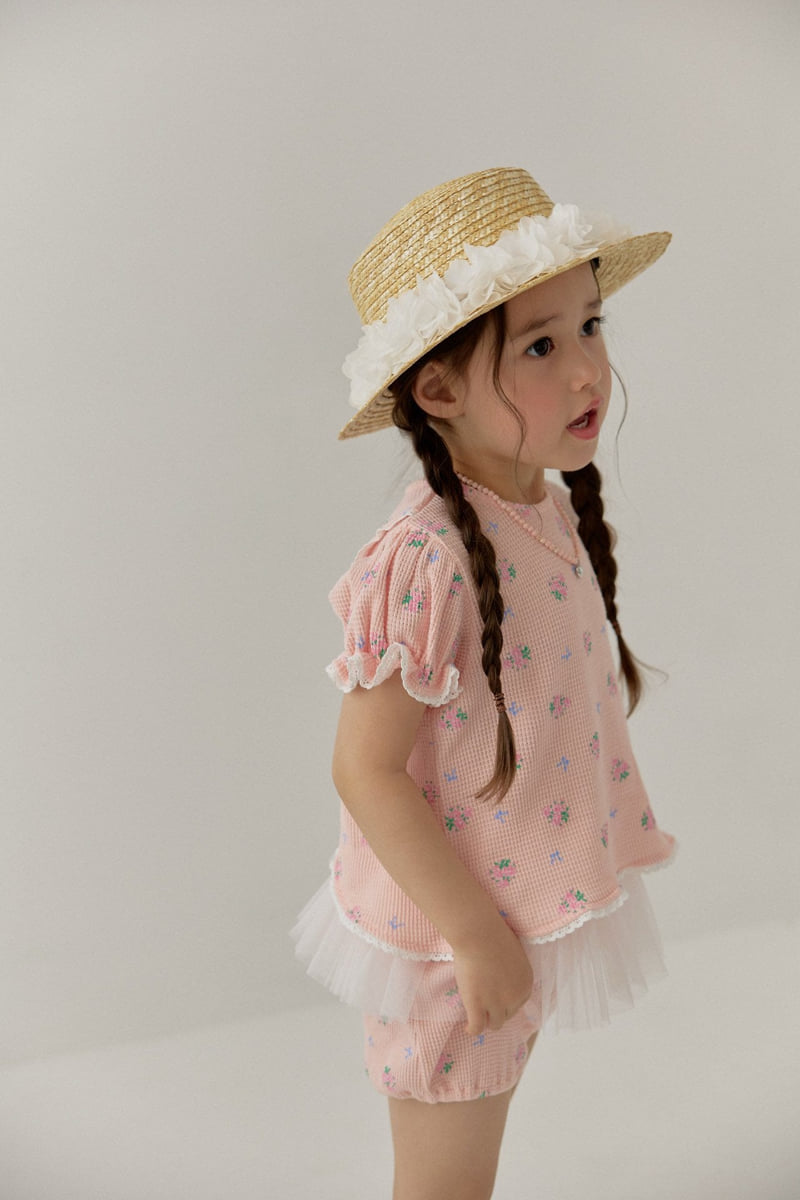Berry Berry - Korean Children Fashion - #minifashionista - Waffle Flower Set - 3