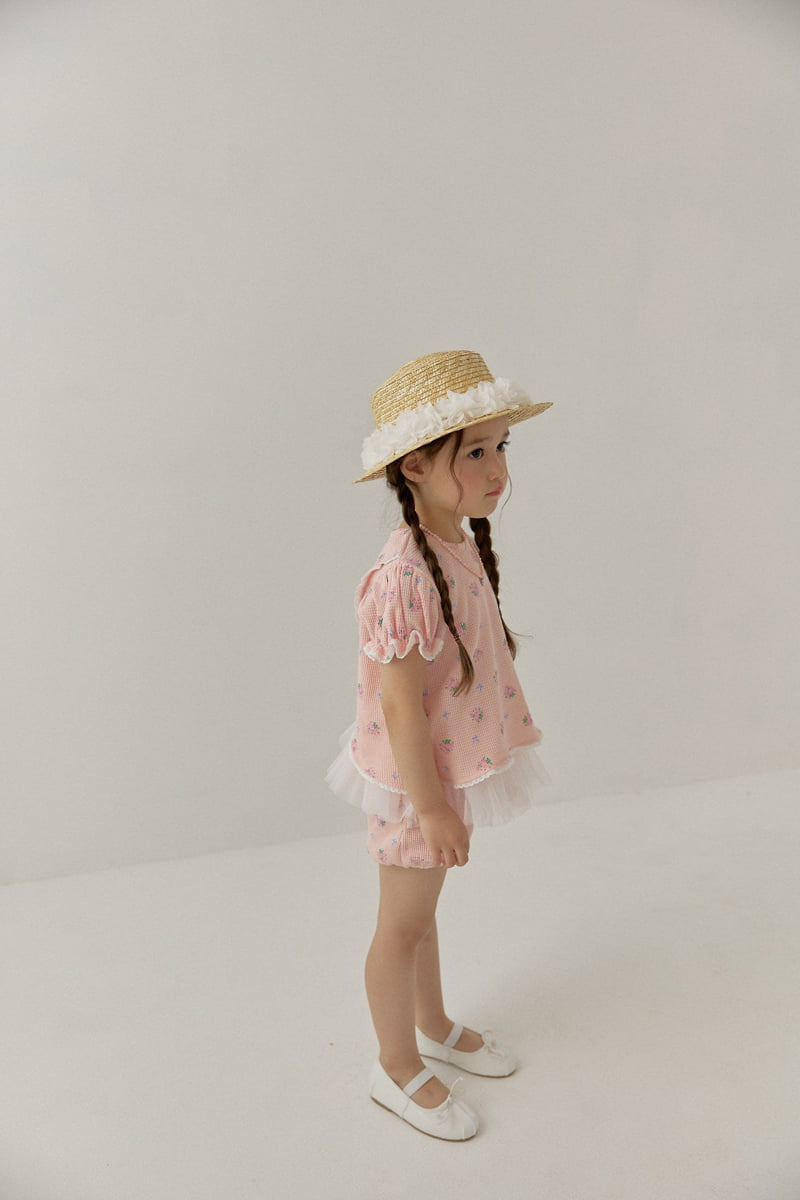 Berry Berry - Korean Children Fashion - #minifashionista - Waffle Flower Set - 4