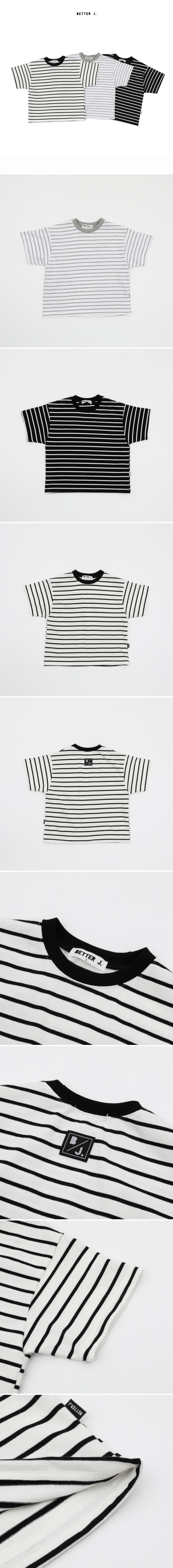 Better j - Korean Children Fashion - #magicofchildhood - Signal Stripe Tee - 2