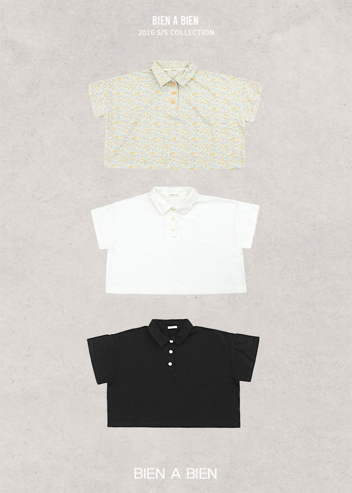 Bien A Bien - Korean Children Fashion - #minifashionista - Feline Collar Tee