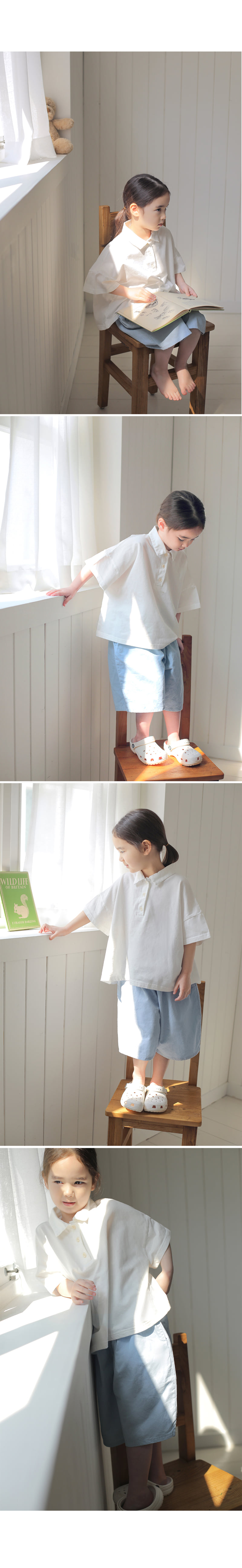 Bien A Bien - Korean Children Fashion - #todddlerfashion - Feline Collar Tee - 4