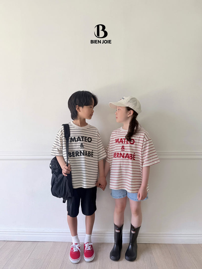 Bien Joie - Korean Children Fashion - #stylishchildhood - Vera Stripe Tee - 4
