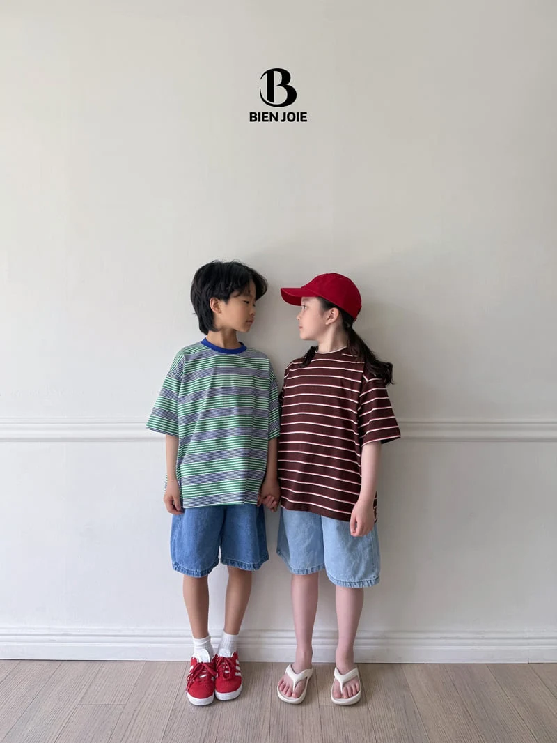 Bien Joie - Korean Children Fashion - #discoveringself - Baro Stripe Tee - 10