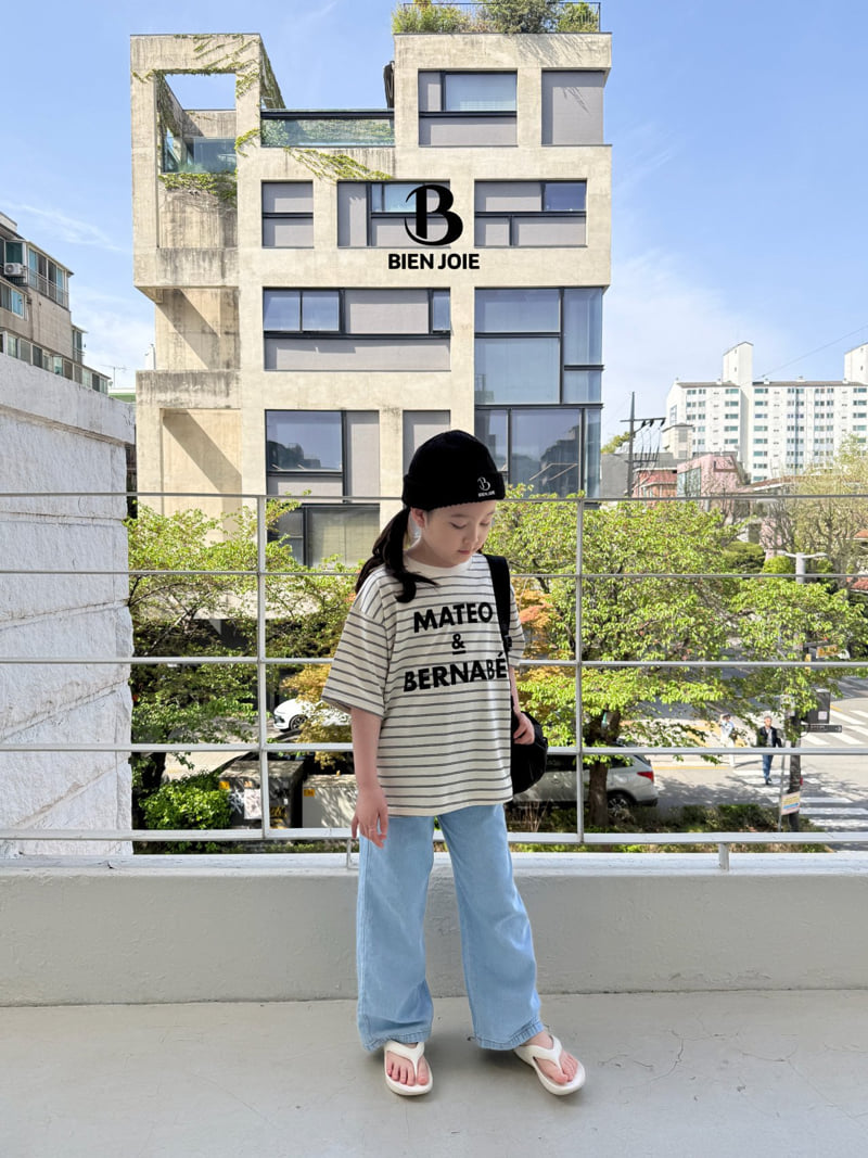 Bien Joie - Korean Children Fashion - #kidsshorts - Vera Stripe Tee - 9