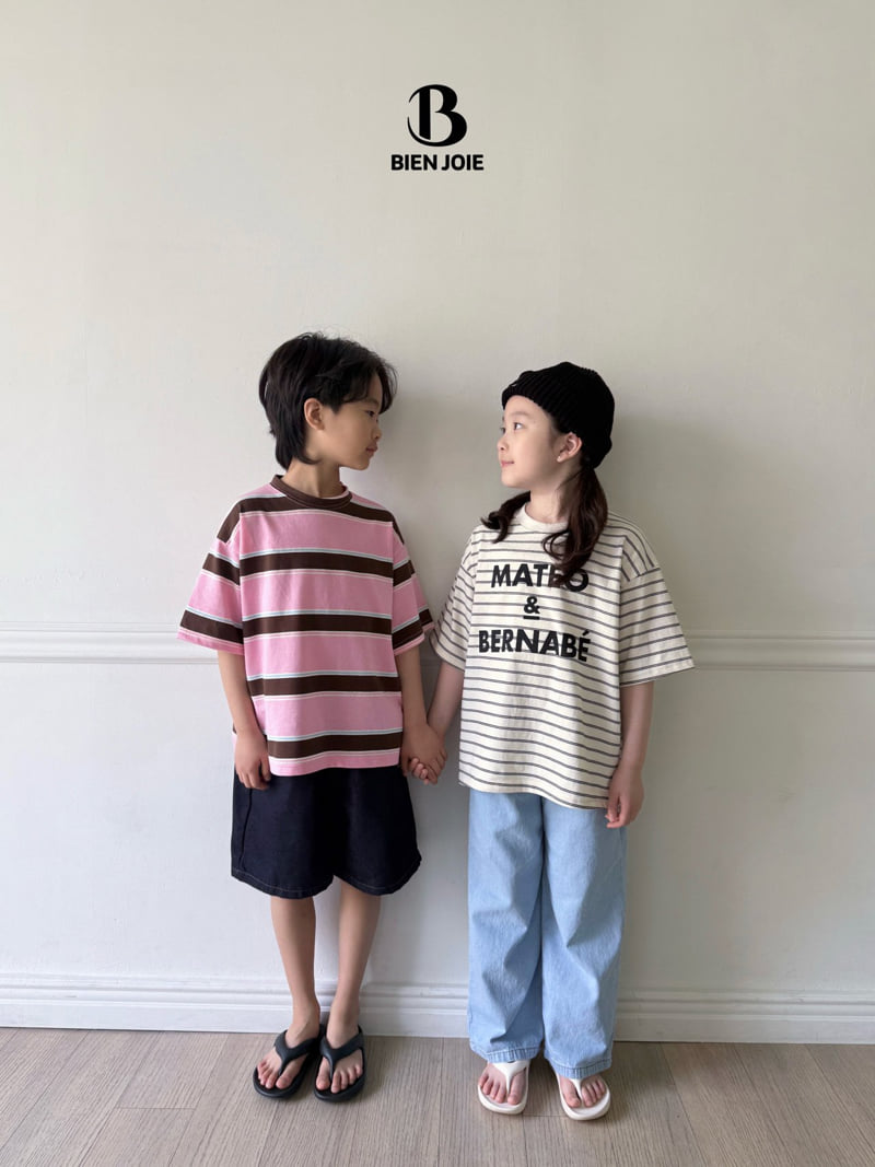 Bien Joie - Korean Children Fashion - #kidzfashiontrend - Vera Stripe Tee - 11