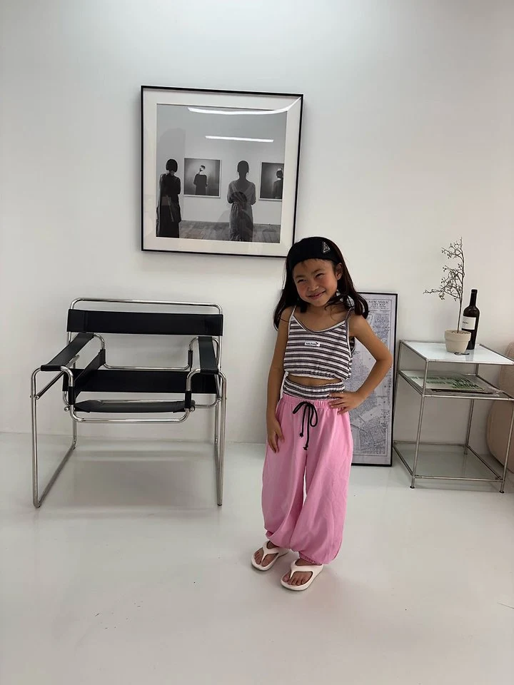 Bobo j - Korean Children Fashion - #designkidswear - Striped Top Set - 7