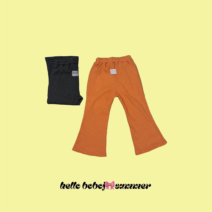 Bobo j - Korean Children Fashion - #kidsstore - Loro Bootcut Pants - 2
