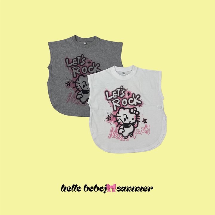 Bobo j - Korean Children Fashion - #prettylittlegirls - Let’s Rock Tee - 3