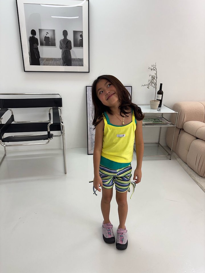 Bobo j - Korean Children Fashion - #stylishchildhood - Color Sleeveless Top - 5