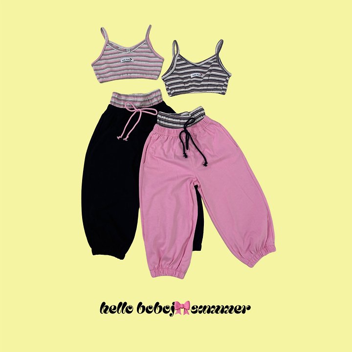 Bobo j - Korean Children Fashion - #toddlerclothing - Striped Top Set - 4
